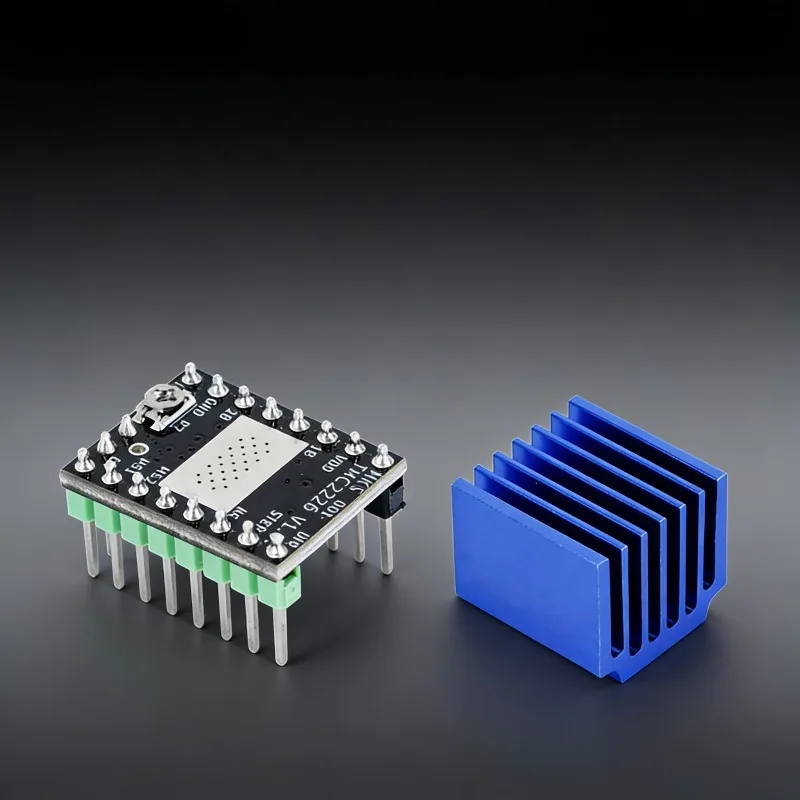 

TMC2226 Stepper Motor Driver Module Ultra Silent Mainboard Mute Component Direct Replacement for A4988 Stable Performance