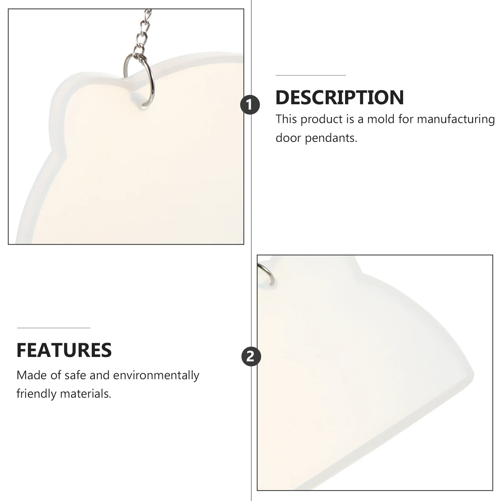 

1 комплект, креативная силиконовая форма с кошачьей головой, сделай сам, форма для подвешивания дверей, нелипкая многоразовая кристаллическая эпоксидная смола, силиконовая форма ручной работы для уникального использования