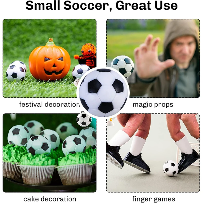 3,2 см, 6 шт./упак., настольный футбол, настольный футбол, замена игр, мини-футбольные мячи, черно-белый настольный декор, детские спортивные подарки