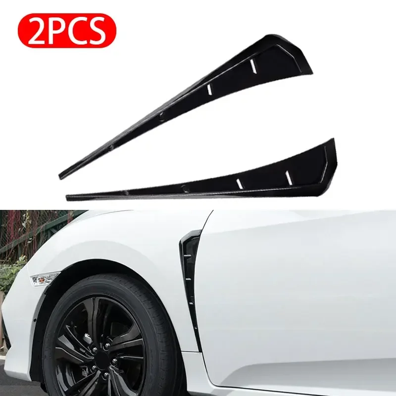 SEAMETAL Side Fender Spoiler 2pcs - Universal Fit, Enhances Aerodynamics, Stylish Side Wing Stickers for Honda Civic