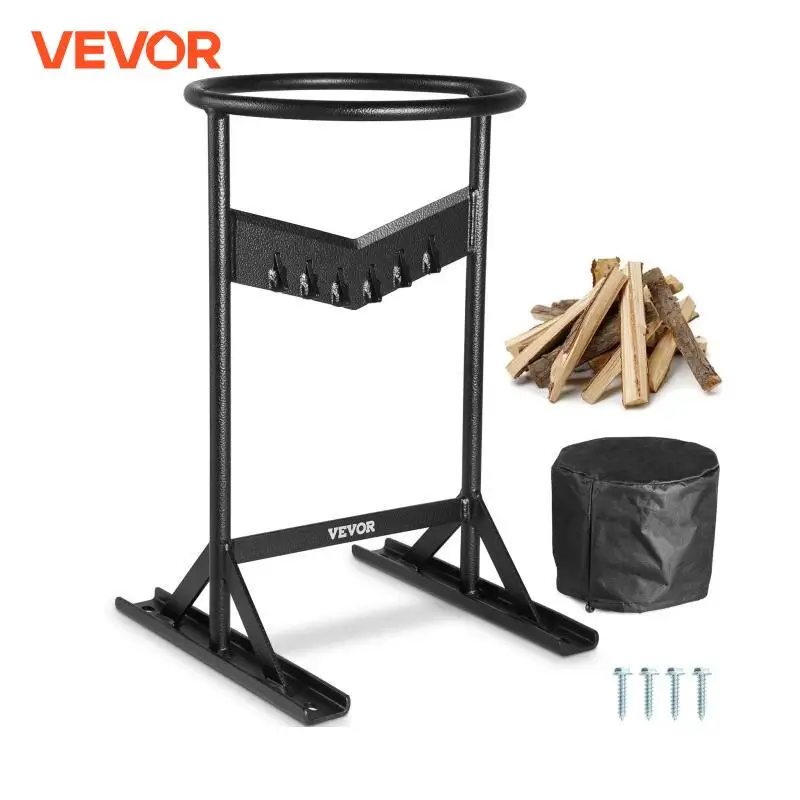 VEVOR Firewood Kindling Splitter 9''x17'' XL Wood Splitter  Unique V-Shaped Finger-Safety Blade Manual Log Splitter for Wood