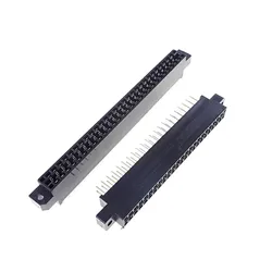 5 Pcs Edge Card Slot Connector 3.96 mm 44 56  Pin 2 Row PCB Solder Socket DIP Mount ears Board Socket