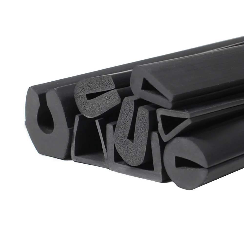 U‑Profile Rubber Anti‑Collision Edge Trim Seal Strip Car Door Glass Metal Panel Wear‑Resistant Weatherstrip Assembly Component