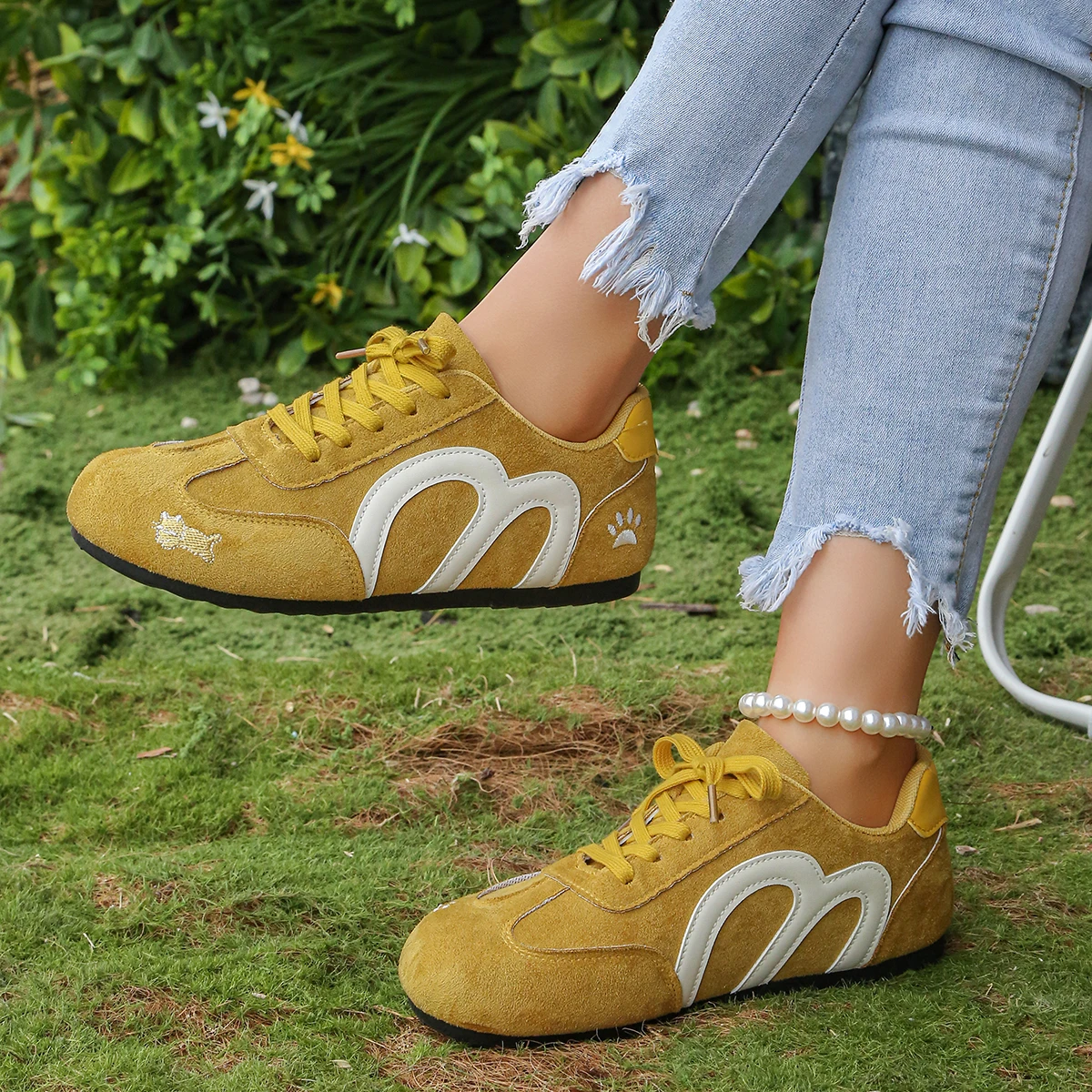 2026 new yellow Forrest Gump shoes women's versatile breathable casual sports shoes