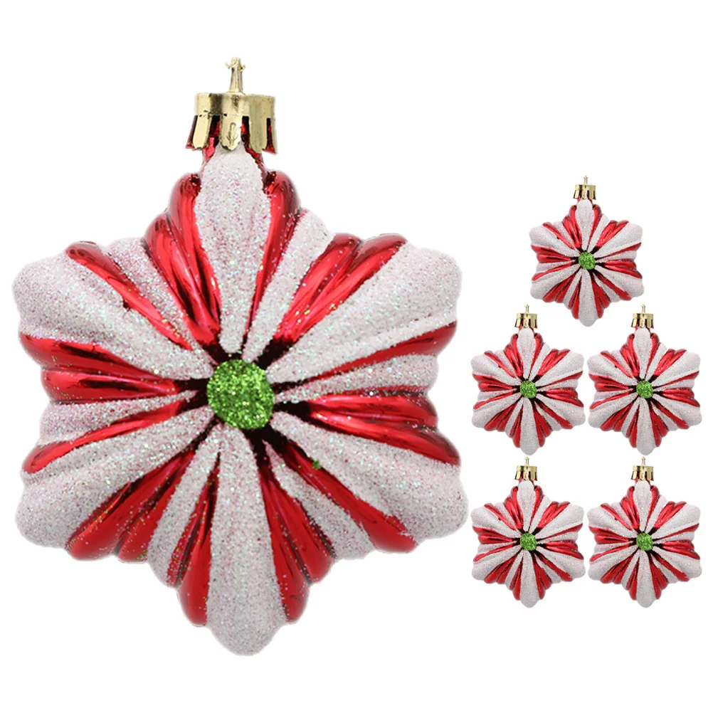 

6Pcs Xmas Tree Balls Ornament Christmas Tree Hanging Ornaments Festive Traditional Holiday Decor Xmas Party Supplies