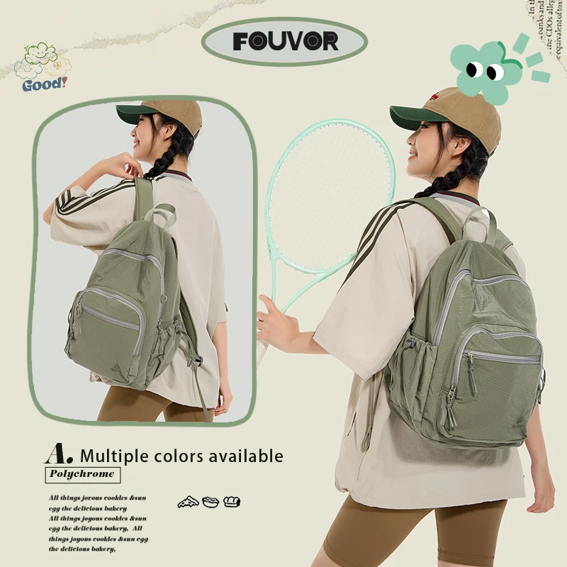 حقائب ظهر نسائية من Epol حقائب كمبيوتر محمول جديدة ذات سعة كبيرة وأشرطة مبطنة خفيفة الوزن حقائب مدرسية للنساء 3059-03