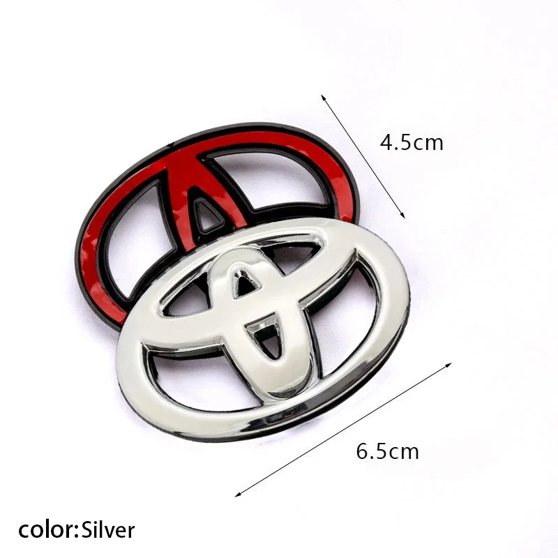 1pcs For Toyota C-amry Reiz Coorolla RAV4 C-rown Steering Wheel Logo Airbag Car Logo Sticker Label Non-destructive installation