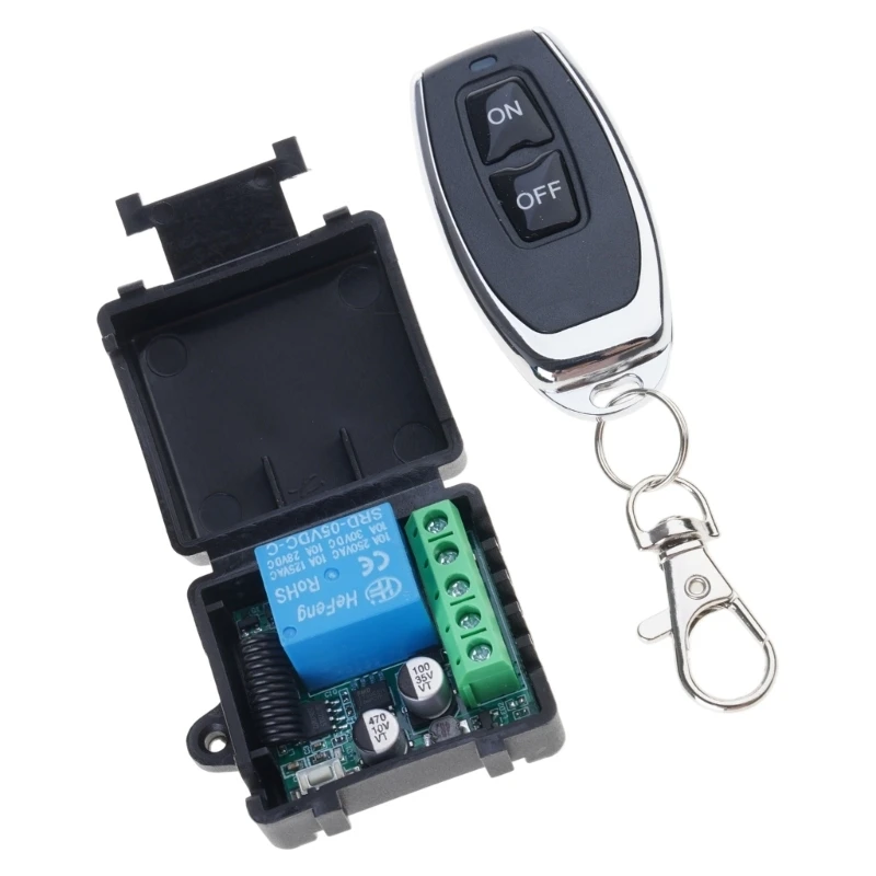 J2HB Universals Gate Remote Control Switches Replacement 433Mhz 12V/24V Remote Control Switches For Garage Door Lock
