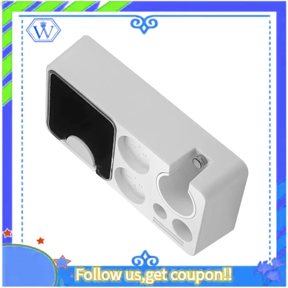 

A55P-ABS Multi-Function Coffee Tamper Stand Handle Holder Hammer Cloth Powder Dispenser Storage For 51/58Mm Portafilter