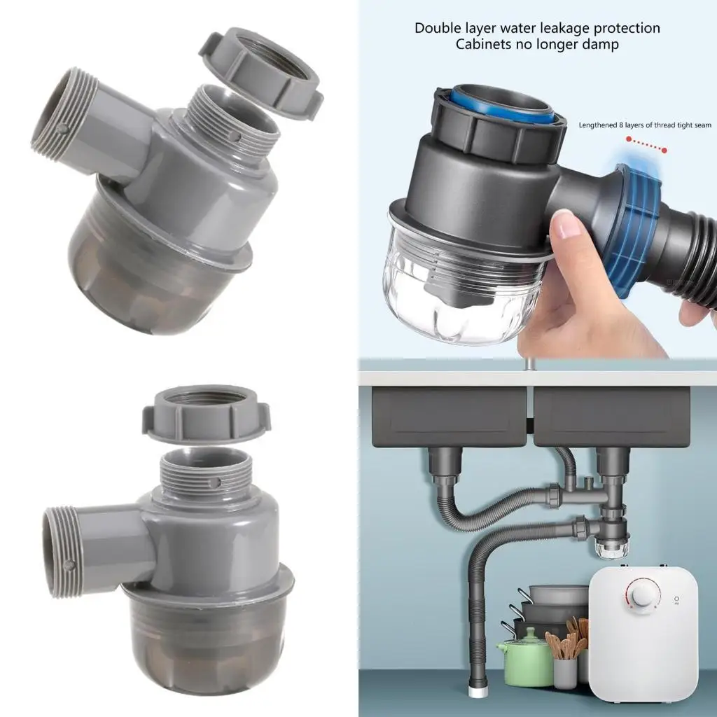 

Y1UD Multipurpose Removable P Trap Drain Valves for Kitchen and Bathroom Use