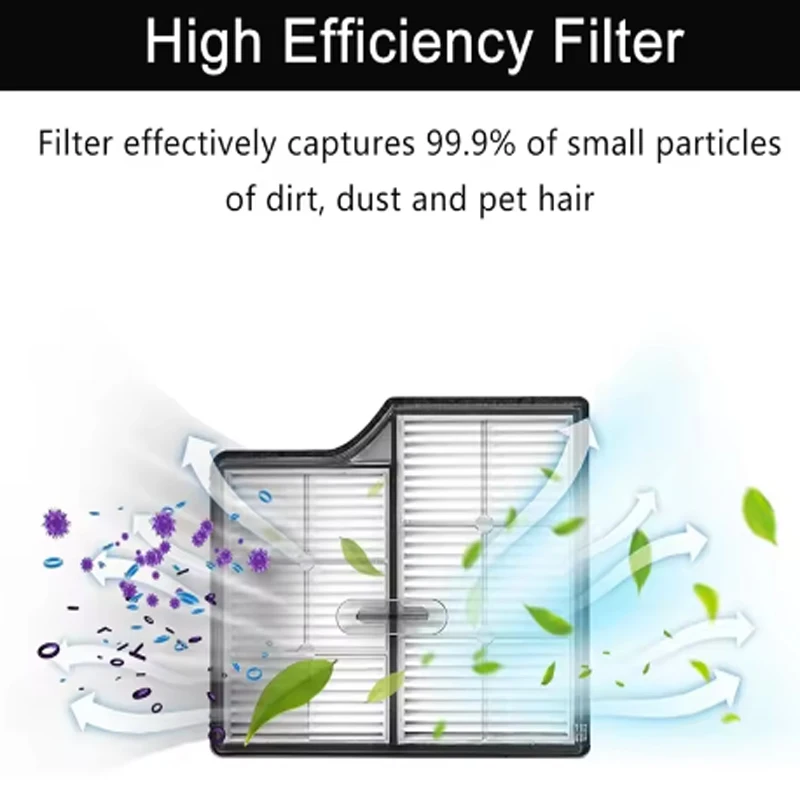 ل Roborock Saros 10/G30/S9 Maxv الترا جهاز آلي لتنظيف الأتربة استبدال فرشاة جانبية رئيسية مرشحات HEPA ممسحة الملابس أكياس الغبار أجزاء