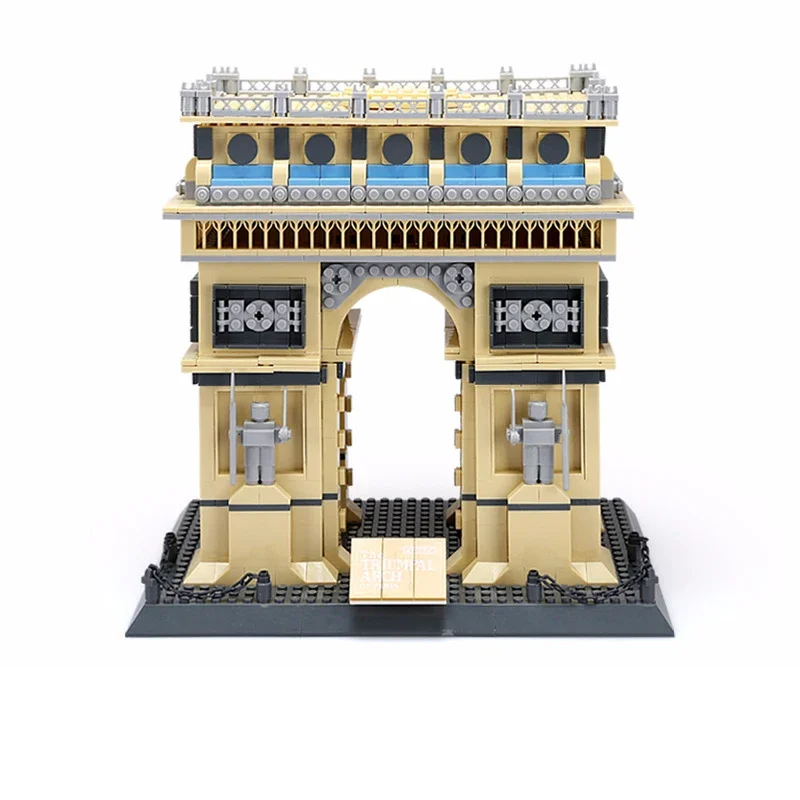 Triumphal Arch Of France Building Blocks World Famous Architecture Bricks City Street View Toys Gifts For Children Kids