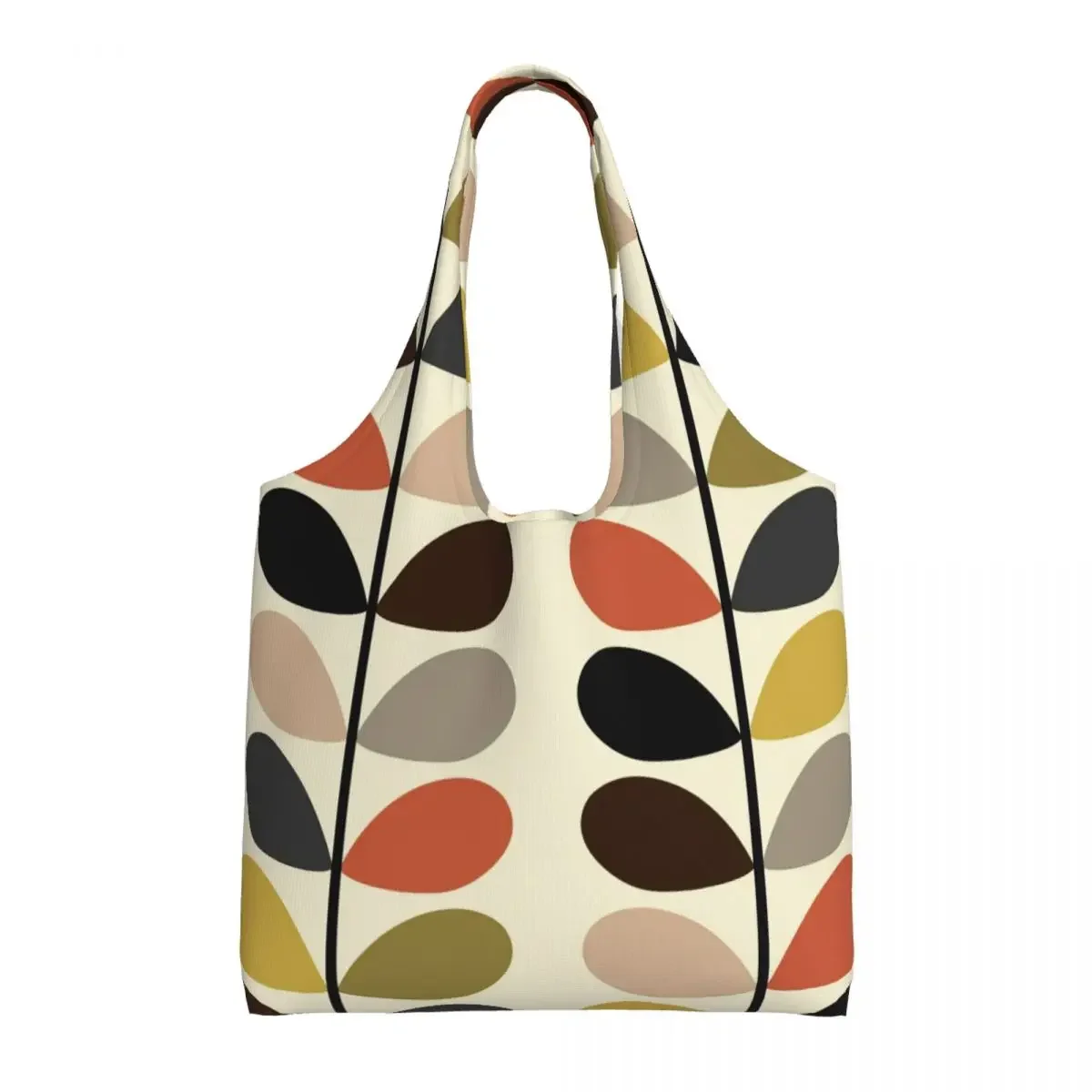 Custom Cute Orla Kiely Prints Multi Stem Shopping Tote Bags Recycling Canvas Groceries Shoulder Shopper Bag Photograph Handbags