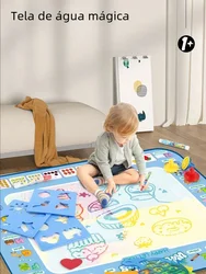 Toile Magique à l'Eau pour Peinture Montessori, Stylos Magiques Réutilisables