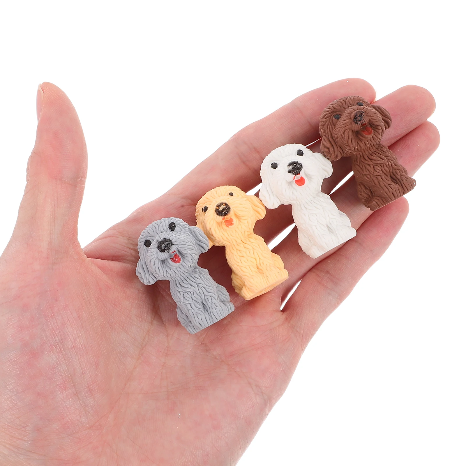 

7 Pcs Cute Dog Eraser Erasers Cartoon Model Animal Pencil Children's Stationery Rewards Kawaii Creative School Supplies