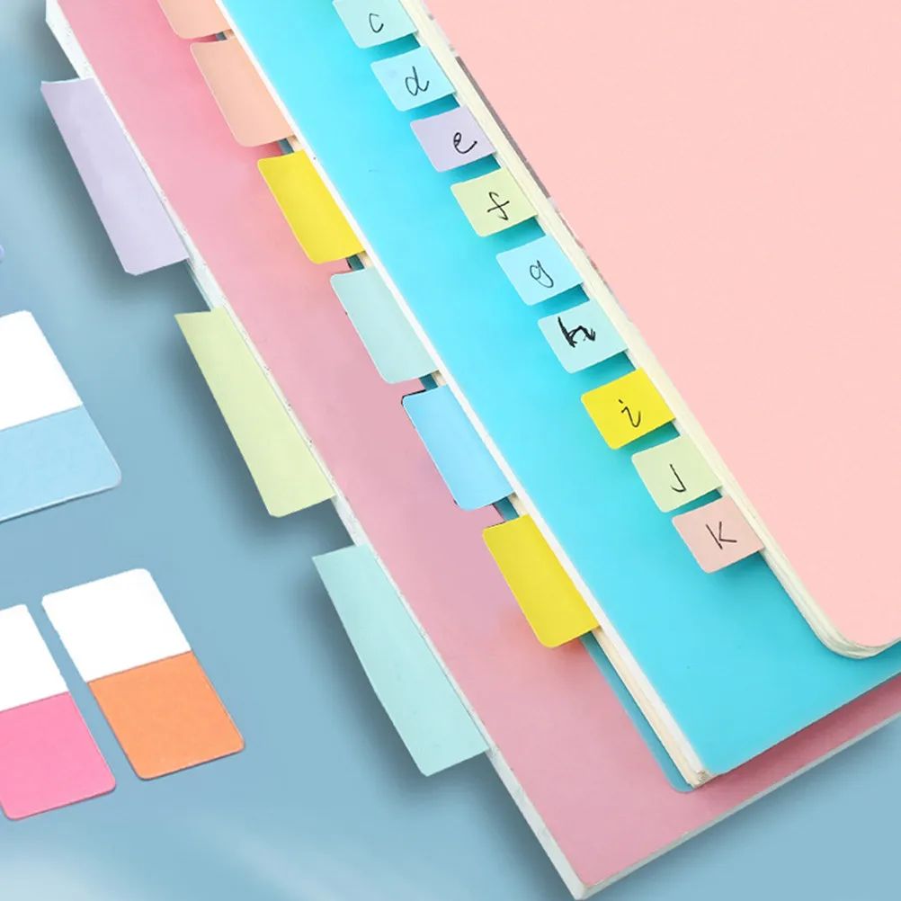 300Pcs Sticky Index Tabs Colored Page Markers Book Tabs Easy Peel Repositionable for Office School Taking and File