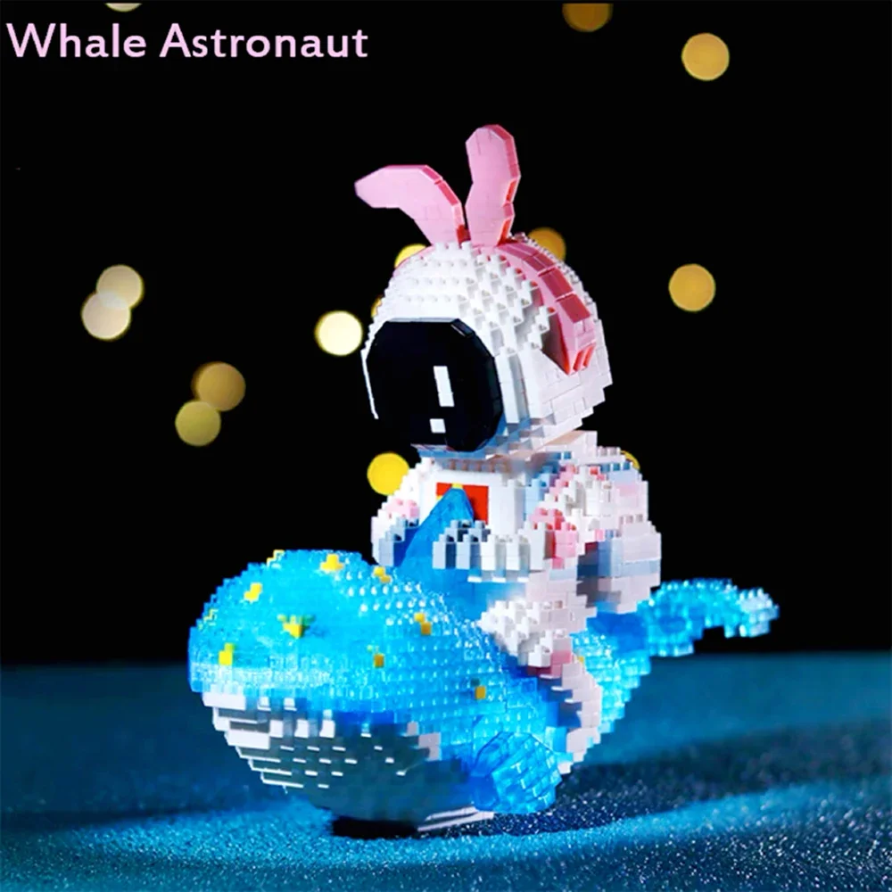 AstronsomMini-Briques de construction pour enfants, modèle de nuit Spaceman, cadeau de vacances, jouets pour enfants