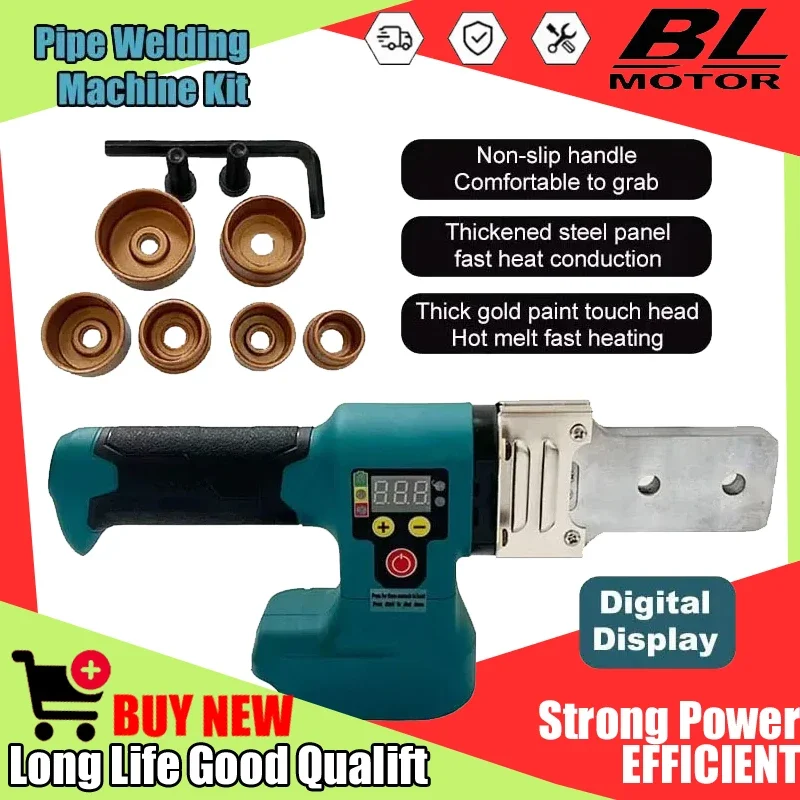 

Electric Pipe Welding Machine Cordless Fuser PPR PE Soldering Iron Plastic Tube PP Heating Hot Melt Fit Makita No Battery Tool