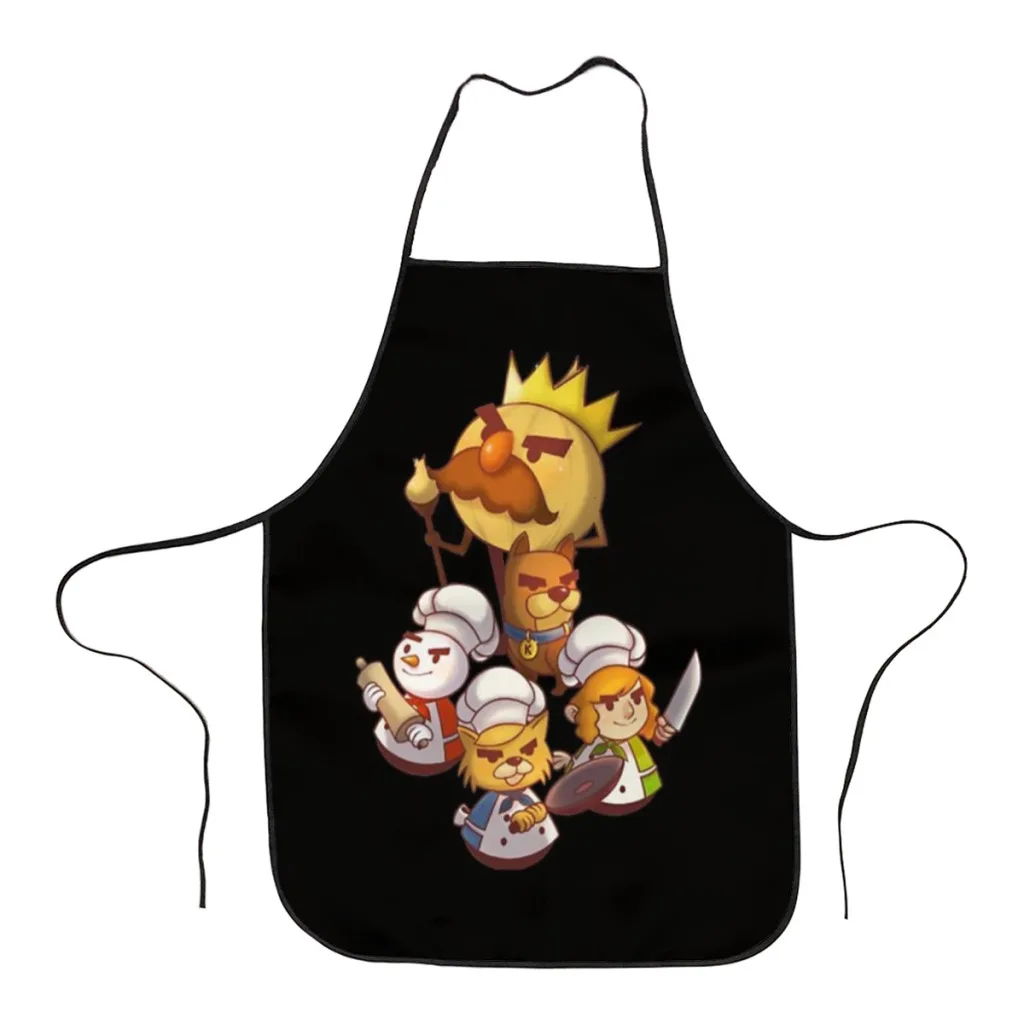 

Overcooked Kitchen Aprons for Women Household Cleaning Apron Chefs Cooking Baking Apron