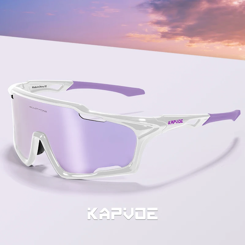 

KAPVOE новые фотохромные очки для верховой езды UV400 MTB, дорожный велосипед, велосипедные солнцезащитные очки, велосипедные очки для спорта на открытом воздухе, кемпинга, бега