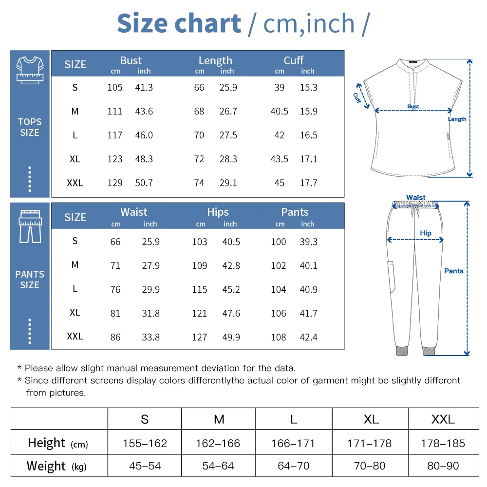 Quick-dry Surgical Scrub Uniform Elastic Short Sleeve Medical Scrubs Set Women Pet Hospital Veterinary Medical Tops Jogger Pants