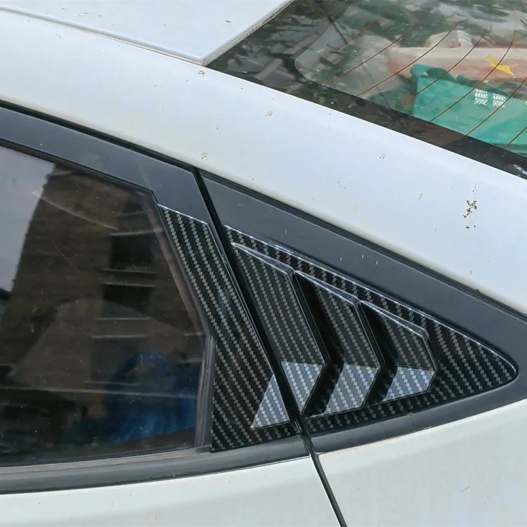Car Shutter for Hyundai Accent RB Verna Solaris i25 2012~2017 2013 Rear Side Window ABS Louvers Triangular Sticker Accessories