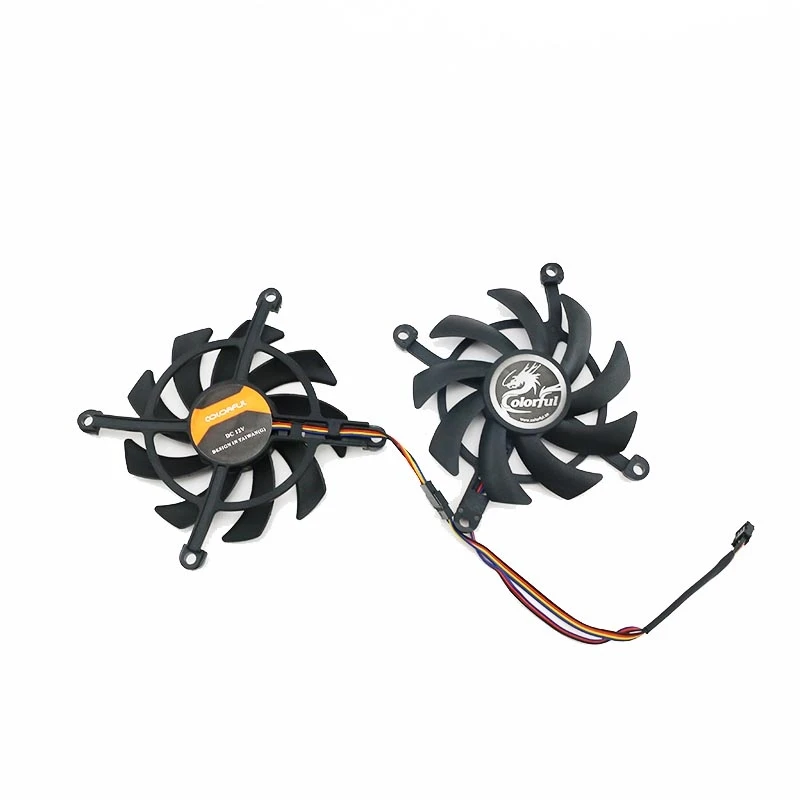 2PCS NEW Cooling Fan For COLORFUL GeForce RTX 2060 2060SUPER GTX 1660Ti 1650 1660 SUPER Graphics Card Fan 85MM 4PIN GPU FAN