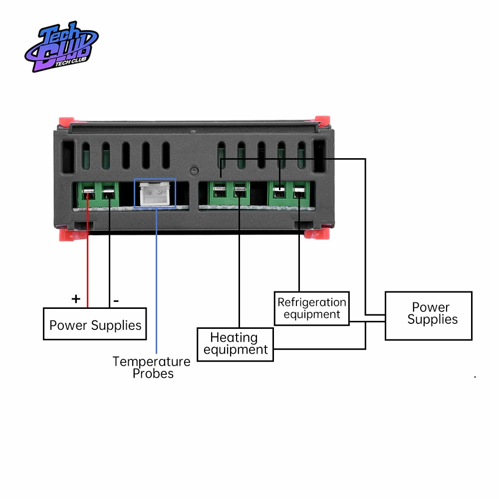デジタルLED温度コントローラー,サーモスタット,温度調節器,インキュベーター,出力リレー,STC-1000, DC 12v,24v,AC 110v,220v