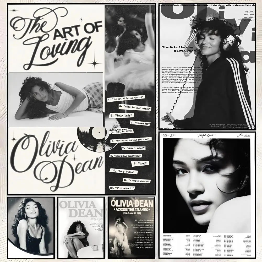 Singer O-Olivia Dean Poster Vintage PP Paper Wall Art Home Decor Print for Bedroom Living Room Aesthetic Gift