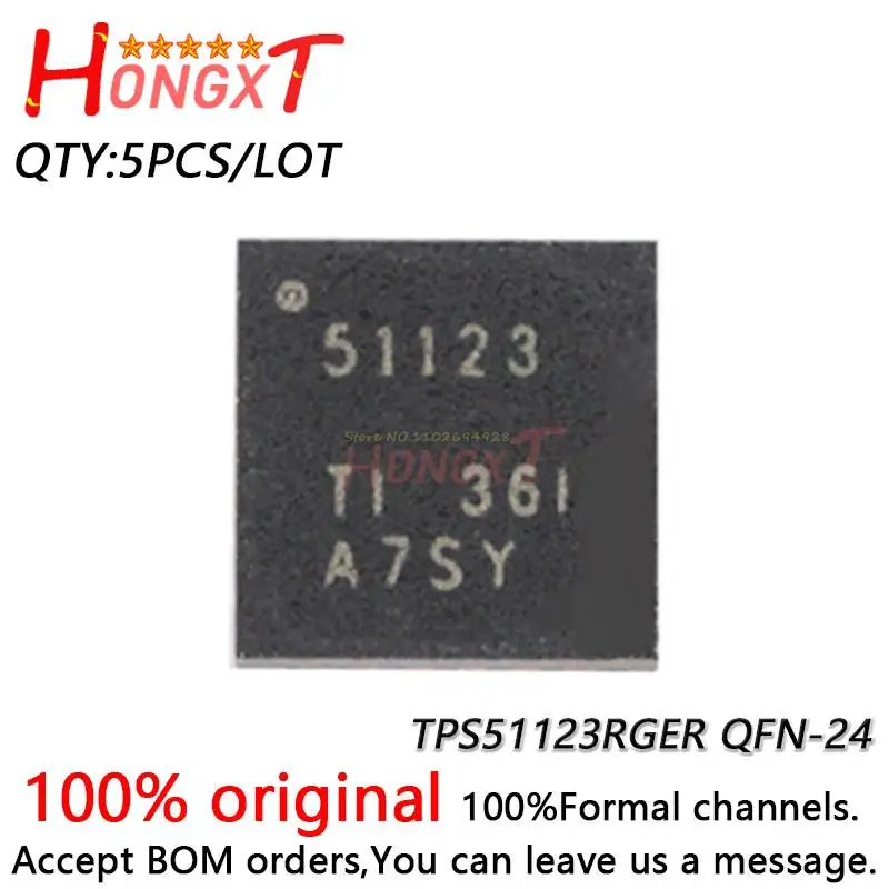 5PCS 100% NEW  51123 TPS51123 TPS51123RGER QFN-24.