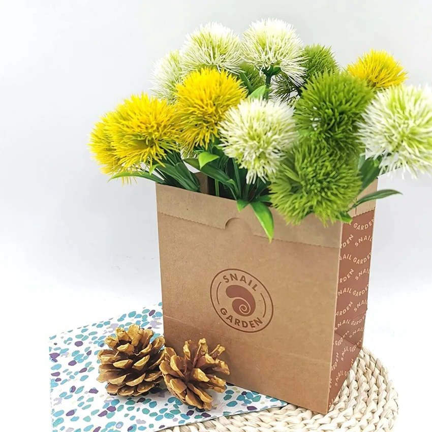 5/10 قطعة الزهور الاصطناعية النباتات البلاستيك الهندباء زهرية غرفة المنزل اكسسوارات الديكور الزفاف في الهواء الطلق ساحة حديقة المنزلية