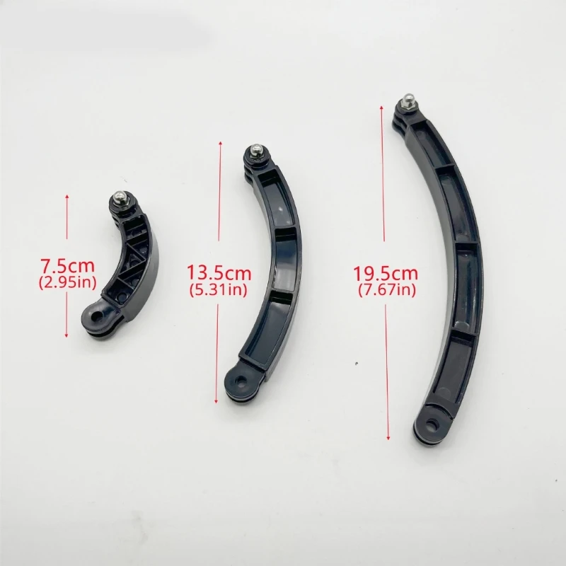 휴대용 헬멧 암 확장 곡선 폴리 세트 7.50cm/13.50cm/19.50cm 액션 카메라 선택 나사 세트