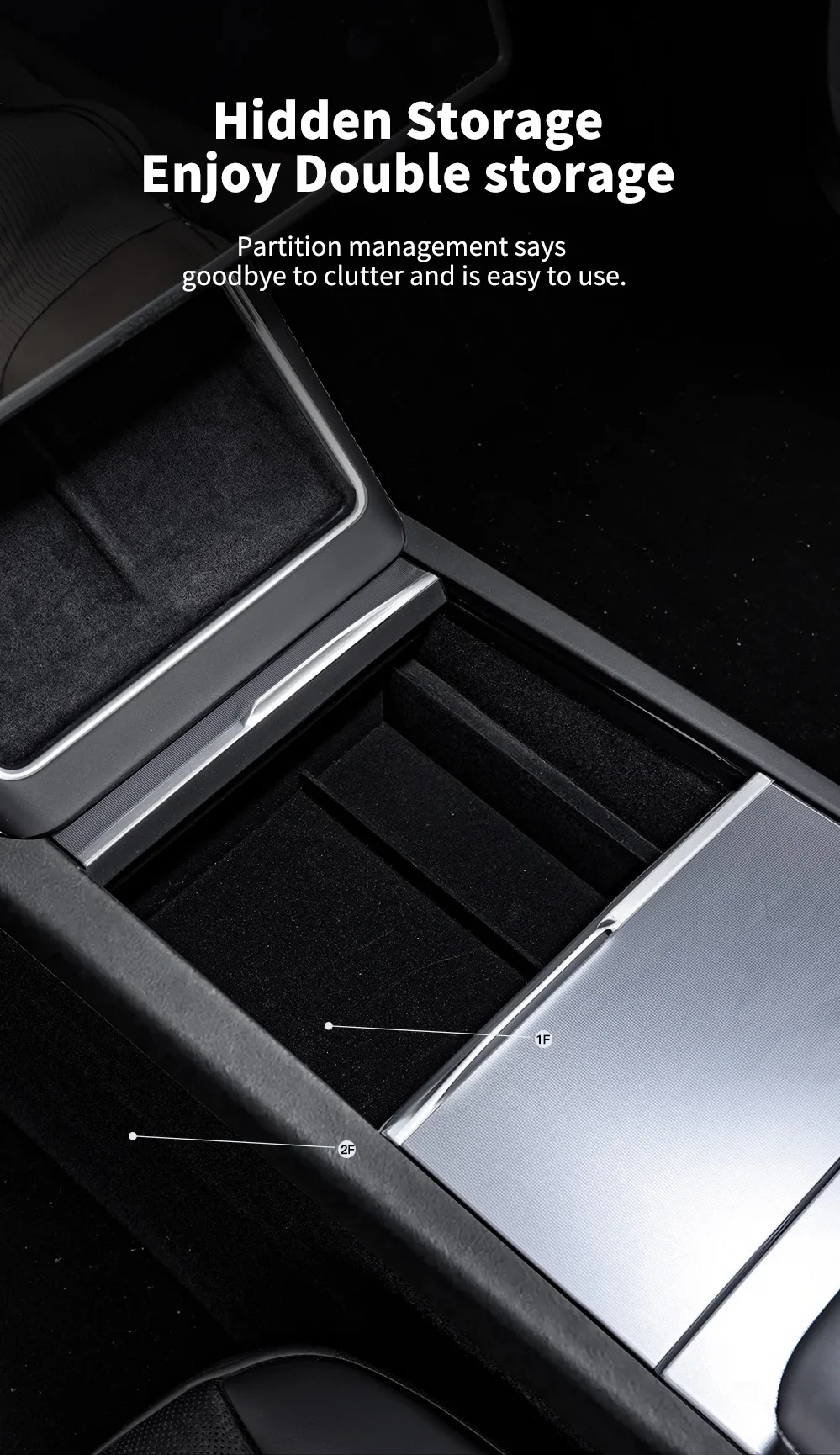 YZ Für Tesla Model 3/Y/YL Highland Juniper 2025-26 Model Y 21-24 Aufbewahrungsbox Armlehnenablage Silikon-Getränkehalter Organizer Box Teile – Detail 9