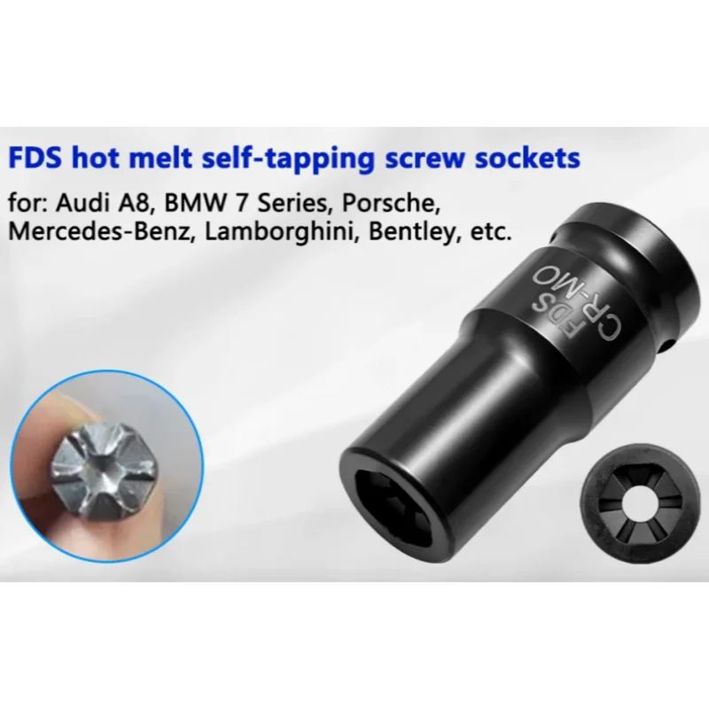 NEV A/C compressor removal tool fits Tesla, Aion and other EV models, incl. FDS flow drill bits for professional auto repair use