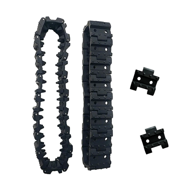 Gummikettenverbindung, 30 mm Breite, abnehmbare Schienen, längenverstellbar, simulierte segmentierte Stufen für RC-Tank-Upgrades, Kettenfahrzeug