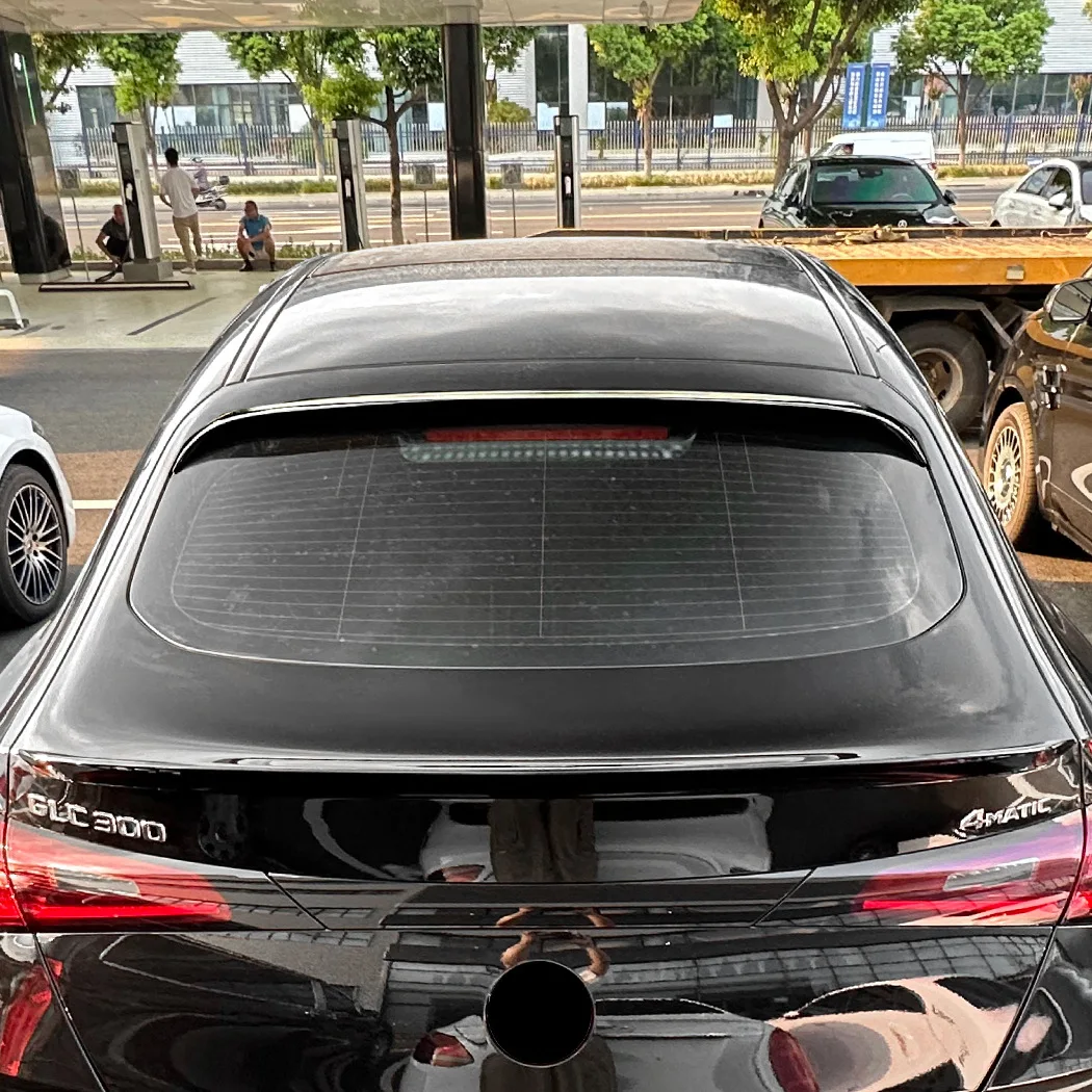 Rear Spoiler For Mercedes Benz GLC Coupe C254 2023 2024+ AMG Car Rear Roof Spoiler Lip Trim