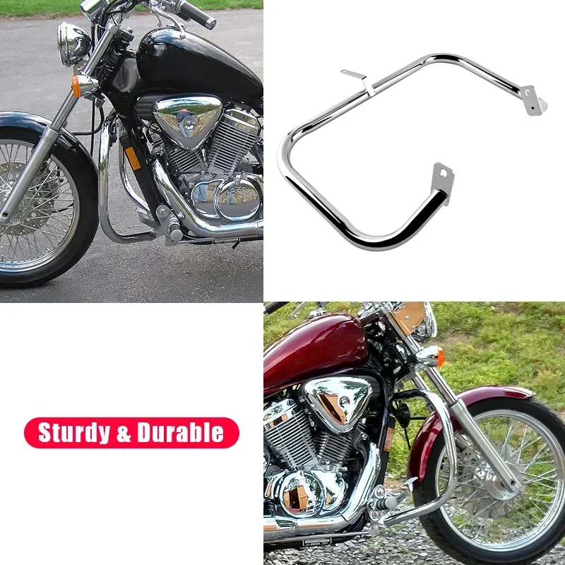 For Honda Shadow Steed VT400 VLX600 VT600 99-08 Motorcycle Accessories Engine Guard Crash Bar Highway Falling Protector Chrome