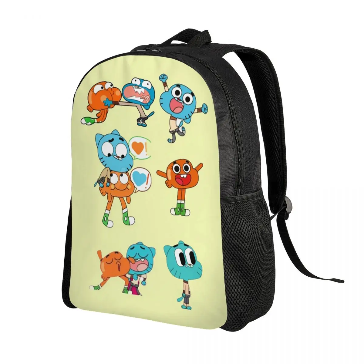 Gumball And Darwin Game The Amazing World Of Gumball Backpack Daypack Large Capacity Kids BookBag School Bag Shoulder Bags