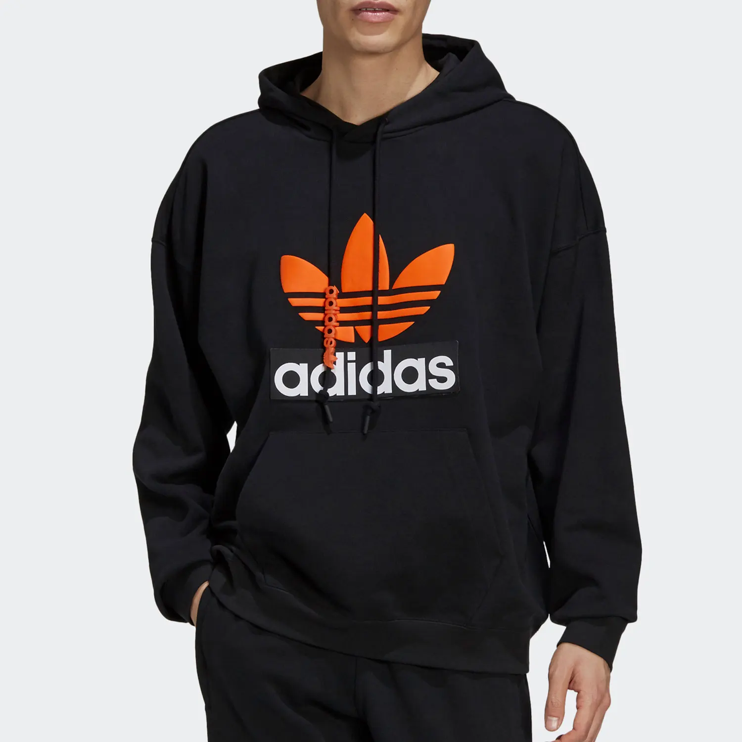 

Adidas Оригинальная сезонная новая мужская повседневная толстовка с капюшоном в три полоски H09354