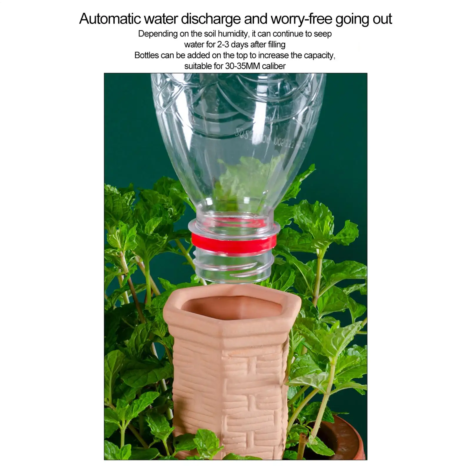 

Plant Watering Spikes 4 Pieces Automatic Irrigation Waterer Potted Plant Self Watering Devices For Indoor Outdoor Houseplants