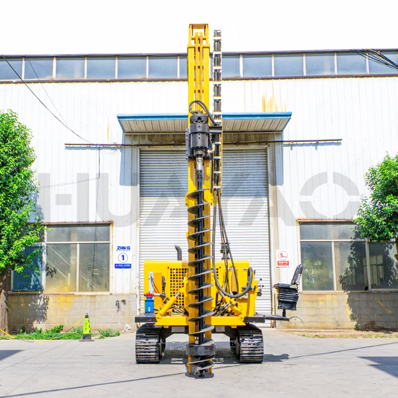 Fround Screw Pile Ramming Machine Solar Piling Machine Solar Pile Driver Tracked Post Drive