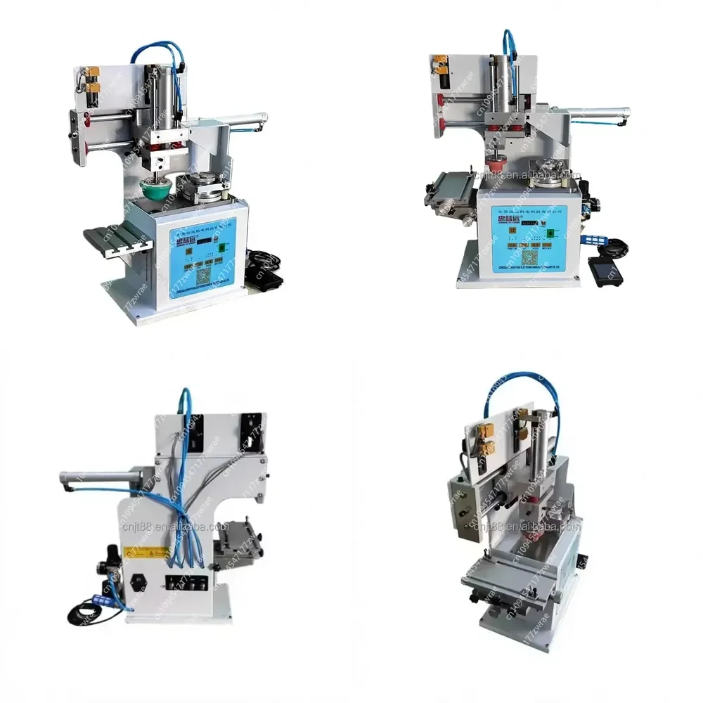 Semi-Automatic Manual Pad Printing Machine Screen Plate Type 240x200mm Max Print Area 220V New Label Printing Sunglasses