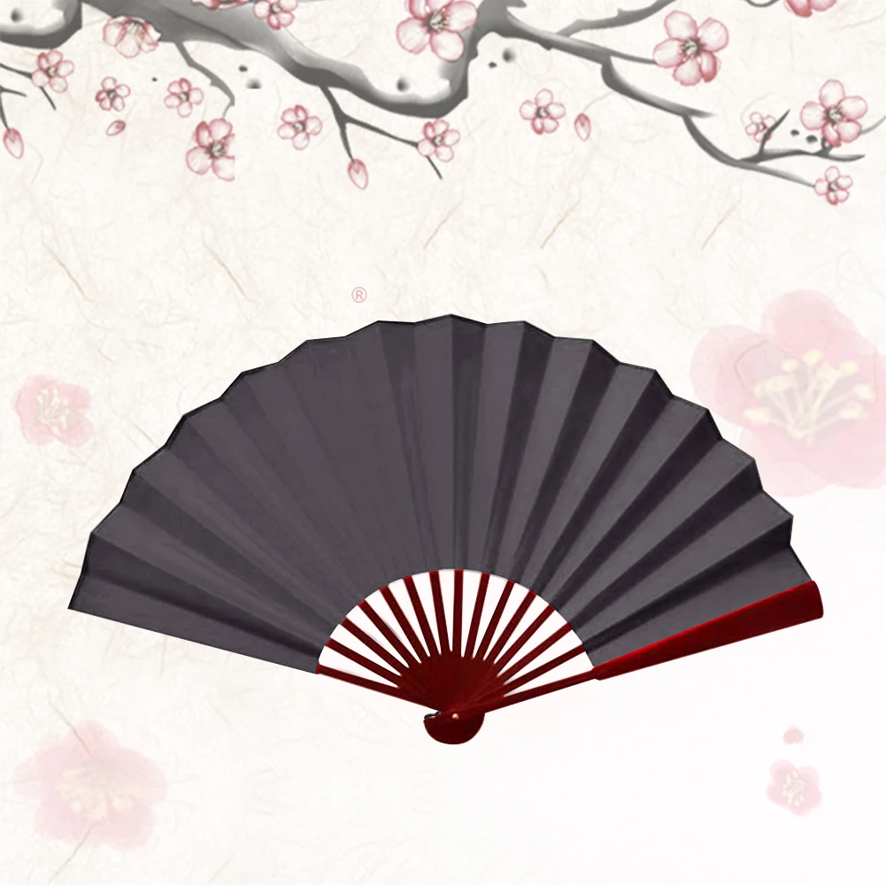 

Chinese Style Hand Fan Vintage Silk Flower Printing Folding Hand Fan Japanese Home Decor Party Favors Bamboo Spun Culture Fan