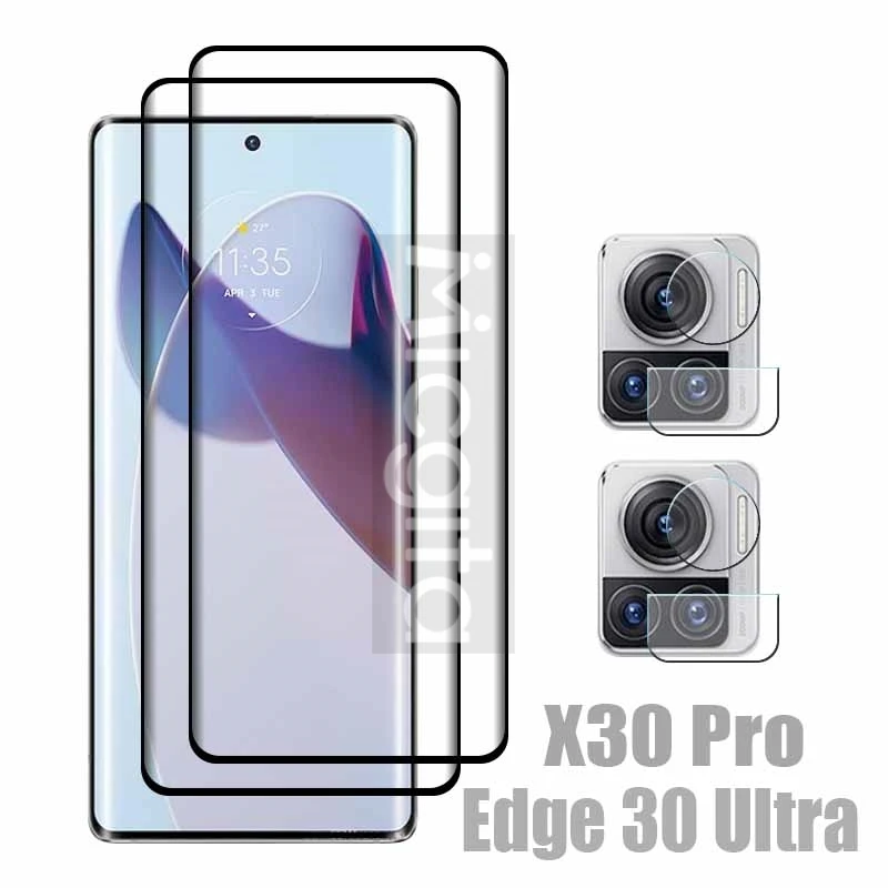 9D Curved Tempered Glass For Moto X30 Pro Edge 30 Ultra Screen Protector Shockproof For Moto X30 Pro Soft Fiber Lens film