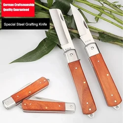 New Foldable Grafting Knife 4Cr14 Gardening Pruning Knife Tools Bonsai Grafting Pruning Hand Cutting Pruning Seedling Tree Knife