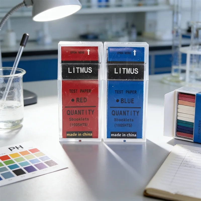 HUAHUAWater and Soil Acid Alkaline Detection; Red/Blue Litmus Paper; 100 Strips/Box pH Universal Test StripsHUAHUA