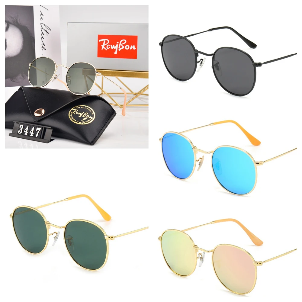 

Deluxe RCWJBON 3447 Polarized Sunglasses Men Shades Glasses Fashion Women Anti-Glare Ultraviolet Full Frame Pilot Eyewear UV400