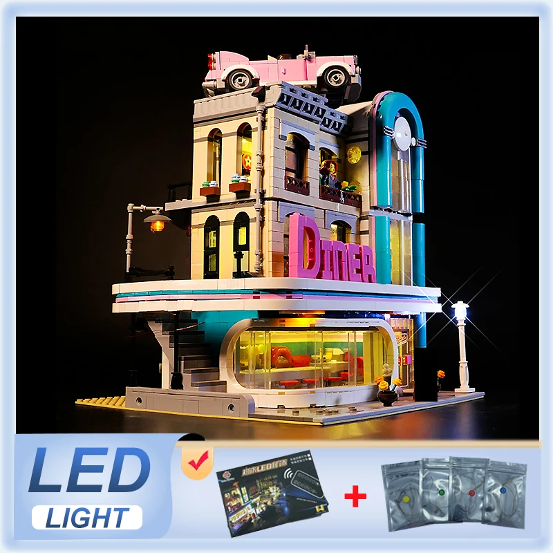 

Комплект светодиодных фонарей своими руками для LEGO 10260 Downtown Diner (только светодиодный светильник, без модели блоков)