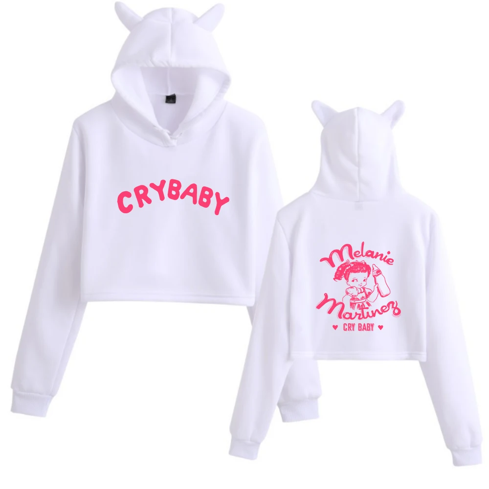 Melanie Martinez Cry Baby 2024 Cat Ears Hoodie Casual Music Fans Gift Long Sleeve Printing Girls Fashion Clothing Regular