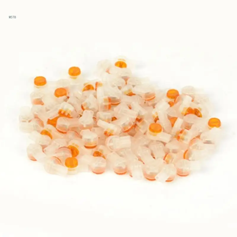 100Pcs/set Waterproof Wiring Cable Telephone Cord Terminals Crimp Connection Terminals K2 Connector Dropship